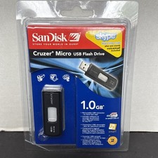 SanDisk Cruzer Micro USB Retractable Flash Drive 1.0 GB SEALED picture