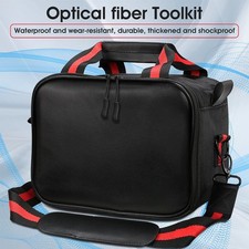Fiber Optic Tools Holder Bags FTTH Bag Black PU Leather Handbag Messenger Bag picture