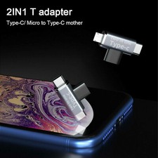 USB 3.1 C Splitter 2 in 1 T Adapter C Female To USB-C Micro/2 USB C Male Charger picture