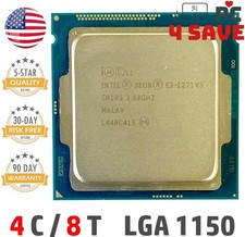 Intel Xeon E3-1271 V3 CPU SR1R3 3.60GHz 4-Core LGA 1150 Workstation Processor picture