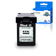 1x Black 63XL Ink Cartridge For HP Officejet 3833 4652 5230 5255 5264 W/new Chip picture