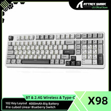 ATTACK SHARK X98 Wireless Mechanical Keyboard,Hot-Swappable,RGB Backlit picture