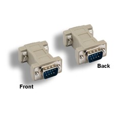 10PCS DB9 Male to DB9 Male Adapter Straight Through 9Pin RS-232 Shielded Molded picture