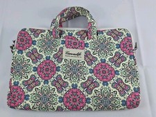 Canvaslife Elegant Paisly Padded Laptop Tablet Bag  Small Canvas Sleeve picture