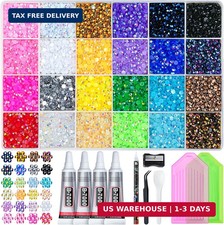 35000 Pcs Resin Jelly Rhinestones Kit, Multicolor 3mm Flatback Rhinestones with picture