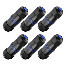 CAT6 Waterproof RJ45 Coupler IP68 3.23 Inch PoE Support 6Pack Shielded picture