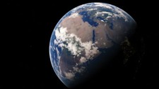 Landscape earth space water clouds Custom Gaming Mat Desk picture
