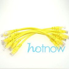 Lot 10 cables/ 4inch 11cm 568B CAT5E UTP Ethernet RJ45 Patch Cable Network Cable picture