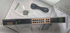 New BV-Tech POE-SW1602G 18-Port Gigabit PoE Switch 16 PoE 2 SFP 220W picture