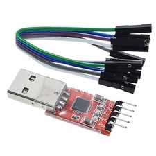 HiLetgo CP2102 USB 2.0 to TTL Module Serial Converter Adapter Small, Red  picture