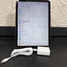 Apple iPad 10th Generation 64GB Silver Unlocked A2757 PINK Good Battery picture
