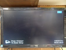 Biostar U8668 Pro Motherboard With P4 2.4 CPU and Ram Backplate picture