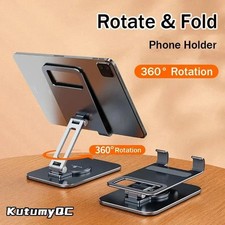 Foldable Phone Stand Desk Holder Adjustable Portable Aluminum Tablet Universal picture