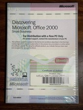 Microsoft Office 2000 Small Business OEM Sealed Shrink Wrapped COA Vintage picture