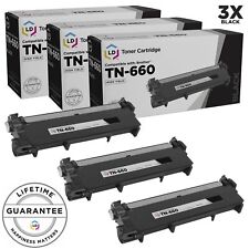 LD  3pk Compatible HY Black Laser Cartridge Set for Brother Toner TN660 Printer picture