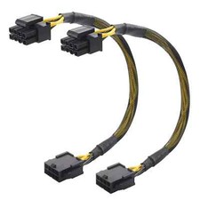 8-Pin EPS CPU Extension Cable, Male to Female, 10 Inches, 2-Pack picture