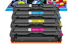 True Image 218X Toner Cartridges, 4 Pack 218A/HP 218 3301cdw 3301fdw 3201dw 3301 picture