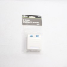 (3-Pk) Commercial Electric Category 5e & Category 6 Surface Mounting Box 2-Port picture