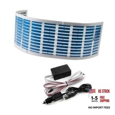  Sound Music Activate Sensor Car Auto Sticker LED Light Equalizer 80x19 cm Blue picture