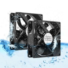 HighPerformance 12V 92mm 92x92x25mm Dual Ball IP68 Waterproof Cooling Fan 30... picture