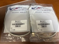 L-Com TRD855SCR-2 Cat5e RJ45 Ethernet Cable, Shielded 26 AWG, 2 ft. - Lot of 2 picture