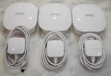 Eero J010001 Dual-Band Mesh WiFi Router System Lot Of 3 Gigabit W/ Power picture