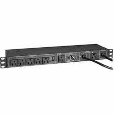 Tripp Lite PDU Hot Swap with Manual Bypass 15A 6 5-15R 2 5-15P Inputs PDUB151U picture