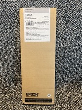 Genuine Epson Light Black Ink Cartridge T6367 Date: August 2025 picture