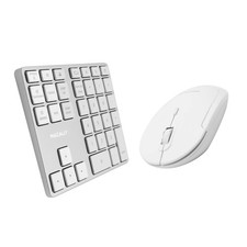 Macally Wireless Number Pad for Mac & PC and a Wireless Bluetooth Mouse, Work... picture