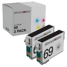 2pk T069 T069120 BLACK Reman Ink Cartridge for Epson Workforce 30 310 615 Stylus picture