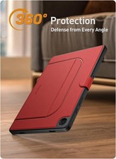 For Galaxy Tab A11 Plus / A9 Plus Case Poetic Magnetic Folio Stand Cover Red picture