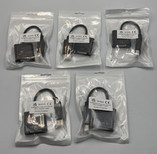 Job Lot 5 x Display Port to DVI-F 15cm Adaptor Cable 24-0205 picture