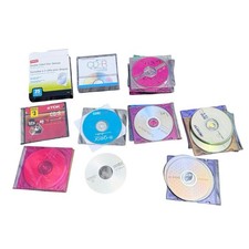 Blank CD-R DVD-R Lot 34 Discs Memorex TDK Verbatim Fujifilm Maxell + Sleeves picture