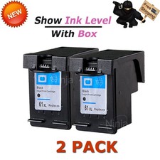2PCS 61 XL Black Ink Cartridge For HP ENVY 4500 4501 4502 4505 5530 5535 DeskJet picture