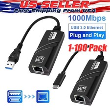 USB 3.0 Gigabit Ethernet LAN RJ45 1000Mbps Network Adapter For Windows PC Lot picture