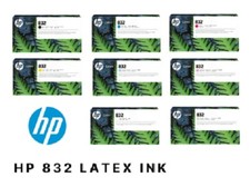 Genuine Ink HP LATEX 630 700 730W / No 832 4UV75A -4UV82A 1000ml Cartridges picture