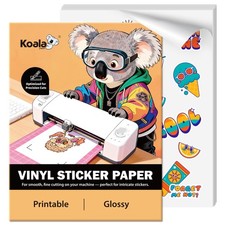 KOALA Printable Vinyl Sticker Paper Glossy, Easy Cut for Cutter picture