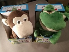 Plush Pals Cell Phone Interactive Speaker Freddy the Frog or Manny the Monkey picture