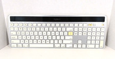 Logitech K750 Wireless Solar Keyboard - NO Receiver - White (NEEDS NEW BATTERY) picture