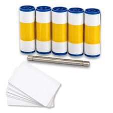 Magicard 3633-0054 Cleaning Roller Kit 5 Sleeves Bar 10 Cards 300 600 Enduro picture