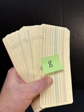 Vintage Computer Program Punch Card Lot 5081 Mainframe - PC8 picture