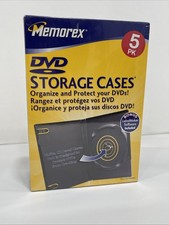 Memorex DVD Storage Cases Brand NEW Factory Sealed Old Stock Hang Tag Labelmaker picture