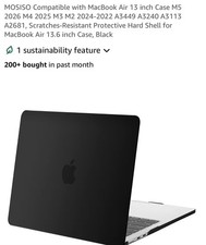 Mosiso Shell Case for Macbook Air 13 “+ M2 M 3 M4 M 5 New . Read For Specifics picture