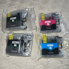 EZink Ink Cartridges LC203XL - 2 Black  - Cyan - Magenta picture