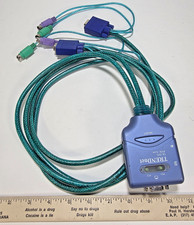 TRENDnet TK-205i 2-Port PS/2 KVM Switch VGA Keyboard Mouse Integrated Cables picture