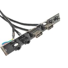 Computer Motherboard Panel Cable 19P 9P Power Reset SW To USB 3.0 HD Audio Front picture
