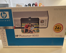 HP Photosmart 8050 Inkjet Color Printer, Auto Red-Eye Removal, 4x6