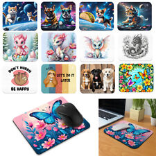 Dog Cat In Space Rectangle Mouse Pad Non-Slip Rubber for Home Office Gaming Desk picture