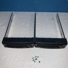 (2x) SUPERMICRO 3.5 INCH HARD DRIVE TRAY / CADDY 01-SC81302-XX00C004 + 8 Screws picture