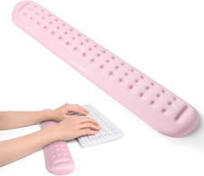 Univocolors Pink Superfine Memory Foam Keyboard Wrist Rest picture